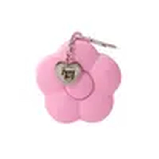 Fuzzboy Originals | Silicone Flower Dog Treat Pouch Keychain – Pink & Yellow